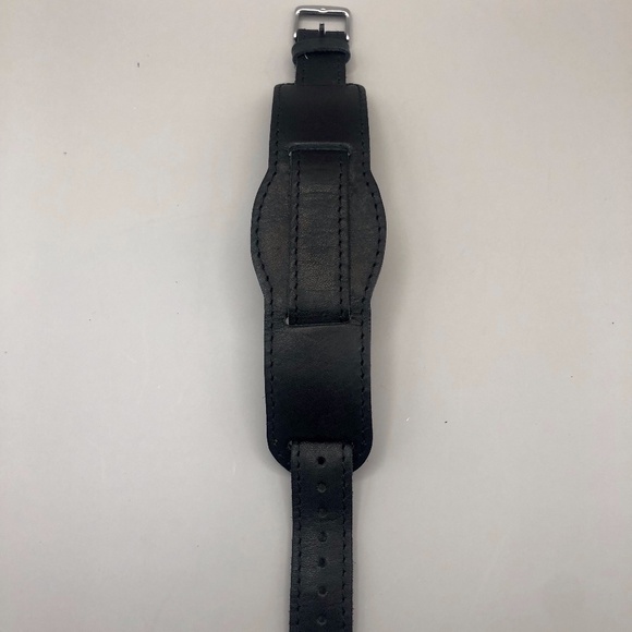 Black Leather Retro Watchband - Pride & Bright NIB - Picture 2 of 5